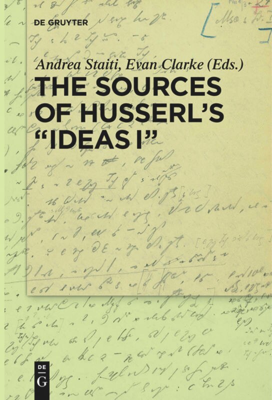 Front cover_The Sources of Husserl’s 'Ideas I'