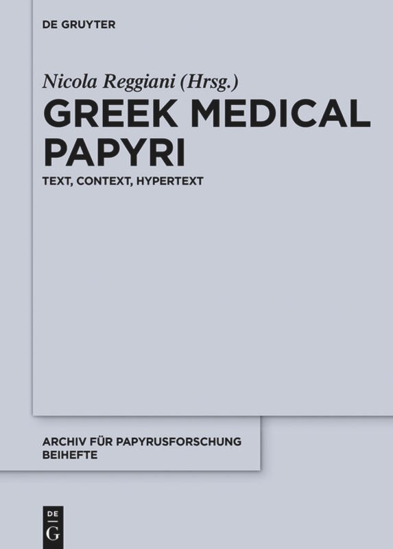 Couverture_Greek Medical Papyri