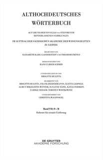 Couverture_Band VII: O – R. 7. bis 9. Lieferung (ubari-quedan bis razi(n))