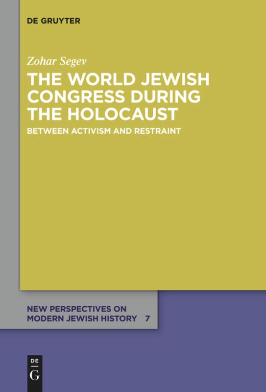 Front cover_The World Jewish Congress during the Holocaust