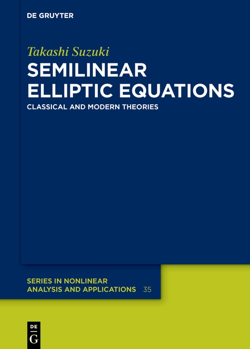 Front cover_Semilinear Elliptic Equations