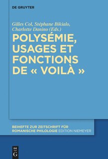 Couverture_Polysémie, usages et fonctions de « voilà »