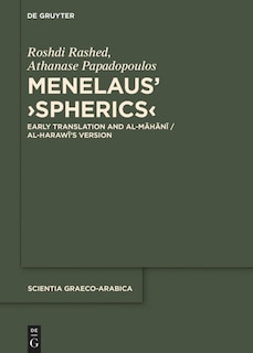 Front cover_Menelaus' ›Spherics‹