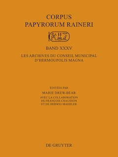 Couverture_Les Archives du Conseil Municipal d'Hermoupolis Magna