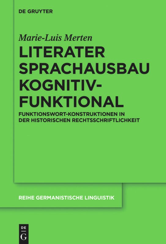 Front cover_Literater Sprachausbau kognitiv-funktional
