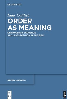 Front cover_Order as Meaning
