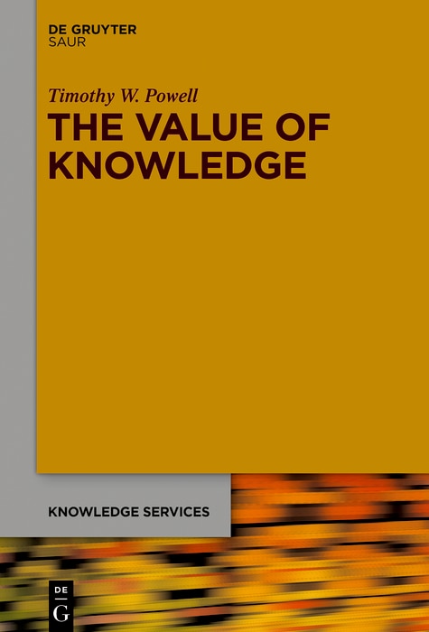 Front cover_The Value of Knowledge