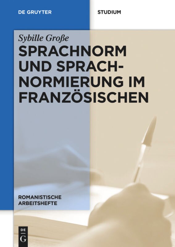 Front cover_Sprachnorm und Sprachnormierung im Französischen