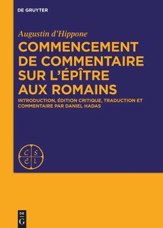 Front cover_Commencement de commentaire sur l’épître aux Romains