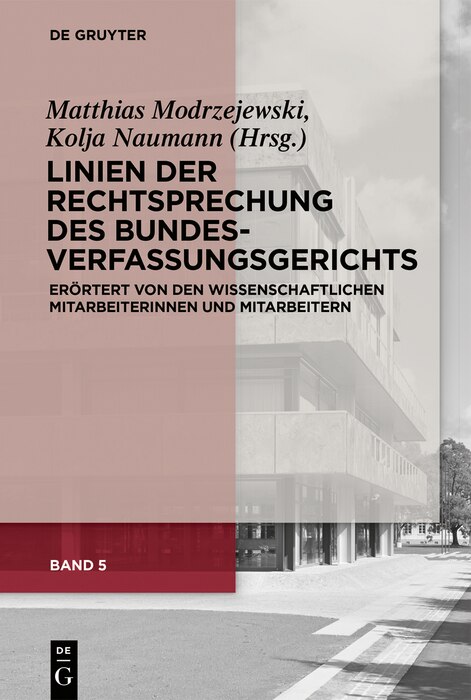 Front cover_Linien der Rechtsprechung des Bundesverfassungsgerichts