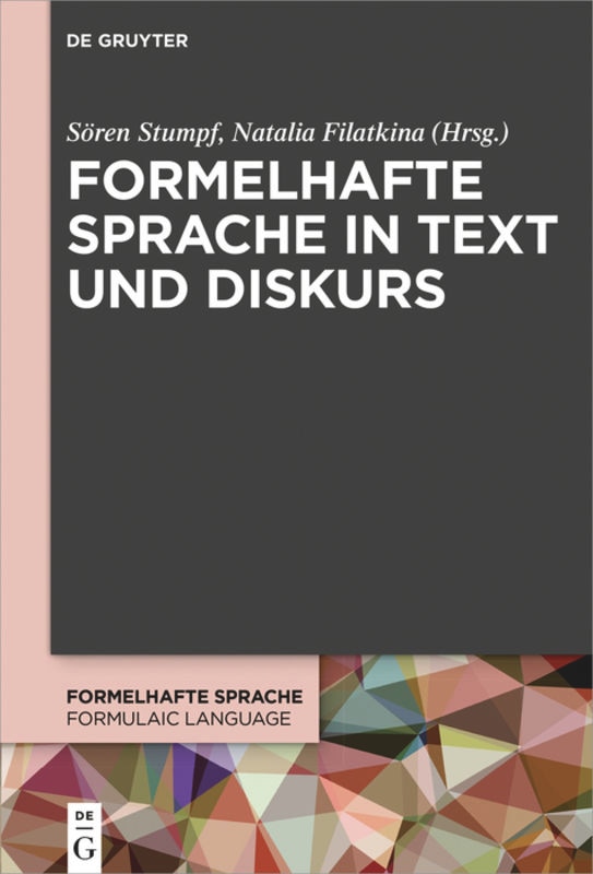 Front cover_Formelhafte Sprache in Text und Diskurs