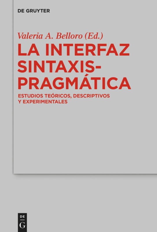 Couverture_La Interfaz Sintaxis-Pragmática