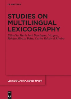 Couverture_Studies on Multilingual Lexicography