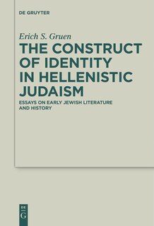 Front cover_The Construct of Identity in Hellenistic Judaism