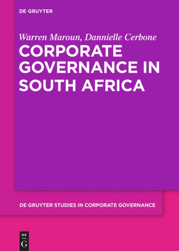 Couverture_Corporate Governance in South Africa