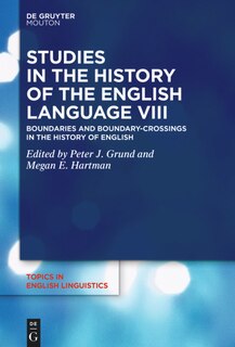 Front cover_Studies in the History of the English Language VIII