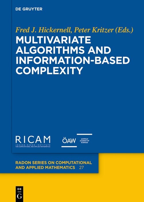 Couverture_Multivariate Algorithms and Information-Based Complexity