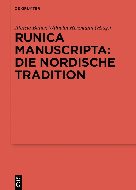 Couverture_Runica manuscripta: Die nordische Tradition