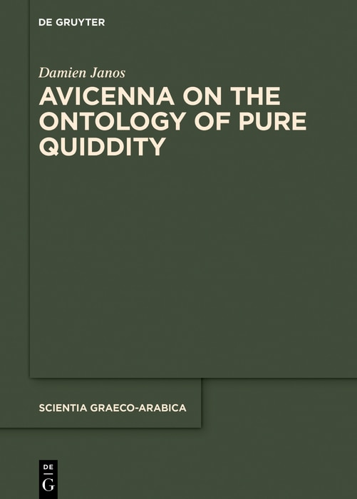 Front cover_Avicenna on the Ontology of Pure Quiddity