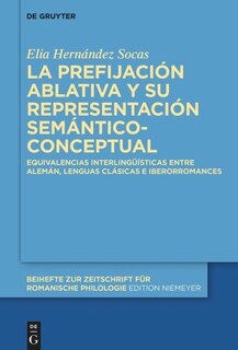 Front cover_La prefijación ablativa y su representación semántico-conceptual