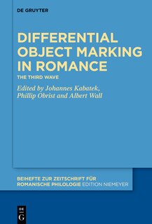 Front cover_Differential Object Marking in Romance