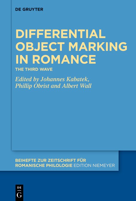 Front cover_Differential Object Marking in Romance