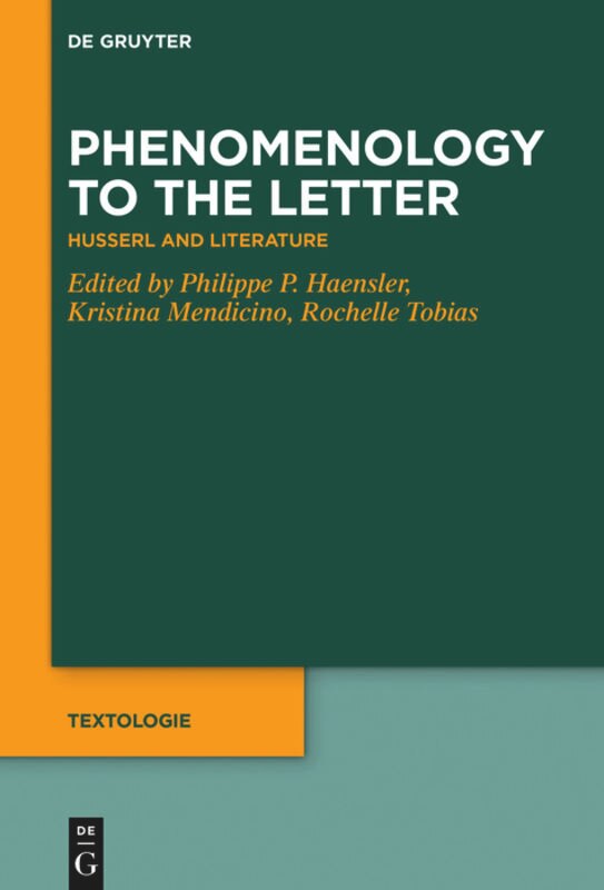 Front cover_Phenomenology to the Letter