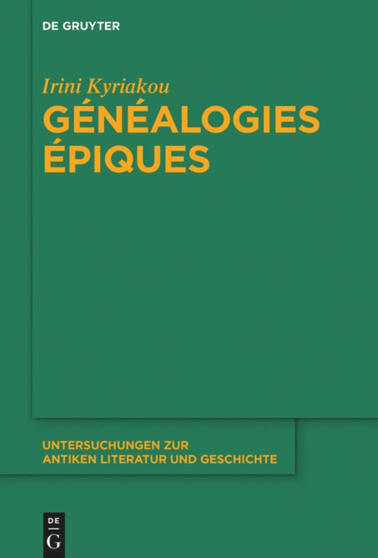 Front cover_Généalogies épiques