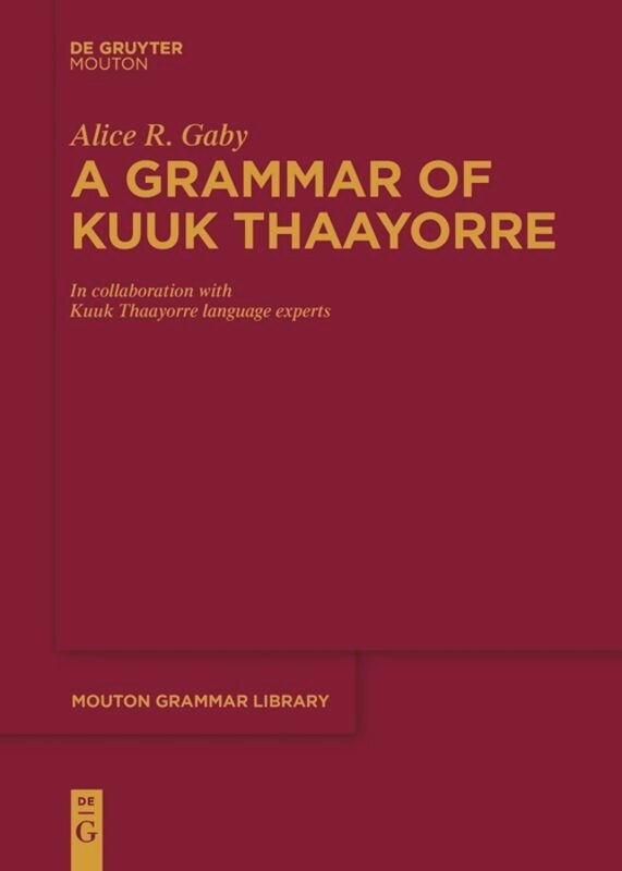 Front cover_A Grammar of Kuuk Thaayorre