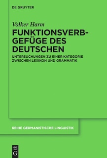Front cover_Funktionsverbgefüge des Deutschen