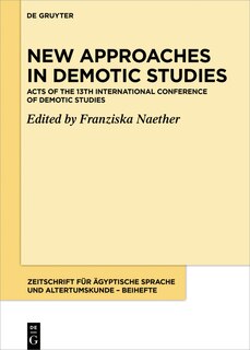 Front cover_New Approaches in Demotic Studies