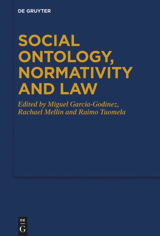 Front cover_Social Ontology, Normativity and Law