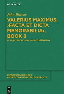 Front cover_Valerius Maximus, ›Facta et dicta memorabilia‹, Book 8