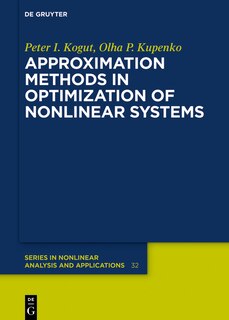 Front cover_Approximation Methods in Optimization of Nonlinear Systems