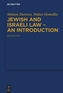 Front cover_Jewish and Israeli Law - An Introduction