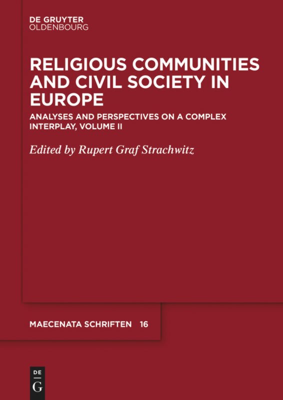 Front cover_Religious Communities and Civil Society in Europe