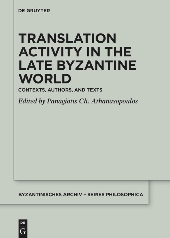 Front cover_Translation Activity in Late Byzantine World