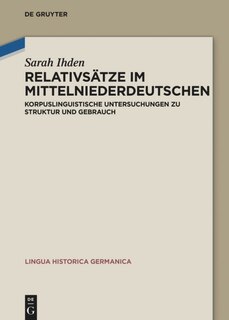 Front cover_Relativsätze im Mittelniederdeutschen