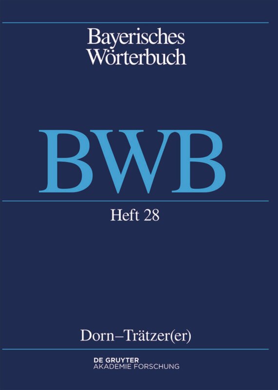 Front cover_Dorn – Trätzer(er)