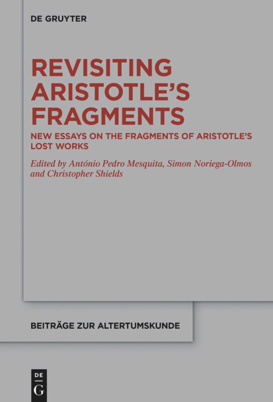 Front cover_Revisiting Aristotle’s Fragments
