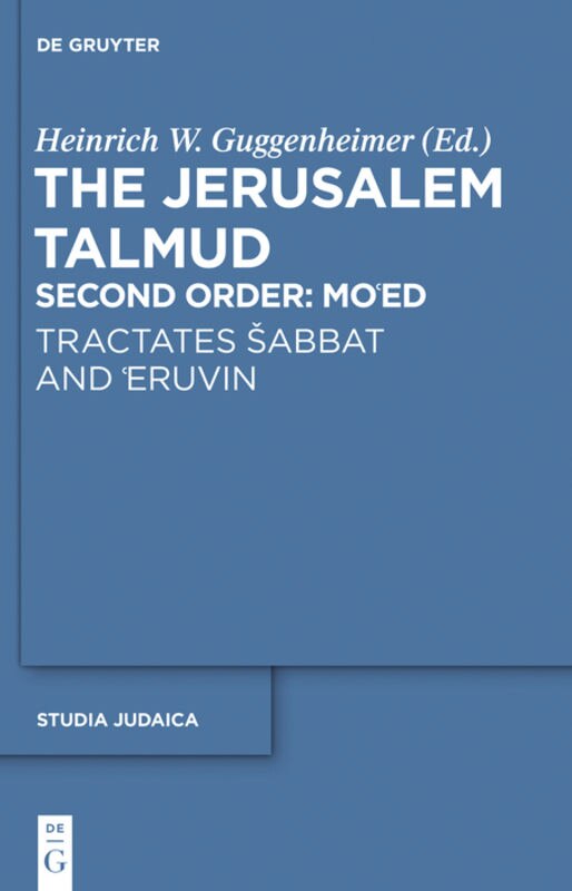 Couverture_Tractates Šabbat and ‘Eruvin