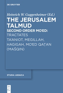 Front cover_Tractates Ta'aniot, Megillah, Hagigah and Mo'ed Qatan (Mašqin)