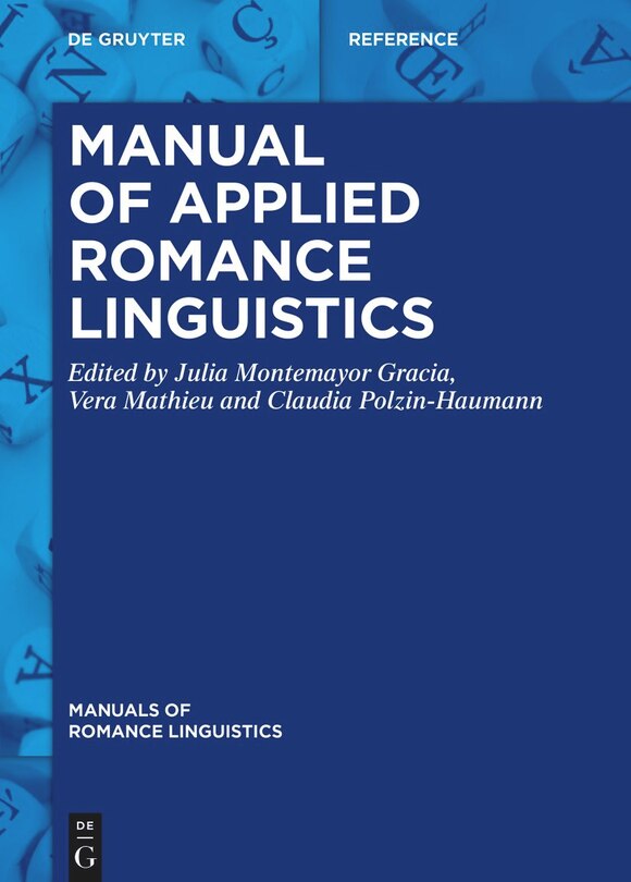Front cover_Manual of Applied Romance Linguistics