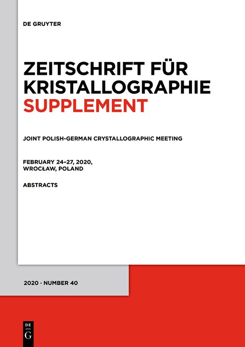 Front cover_Joint Polish-German Crystallographic Meeting, February 24–27, 2020, Wrocław, Poland