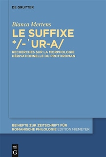 Couverture_Le suffixe */-'ur-a/