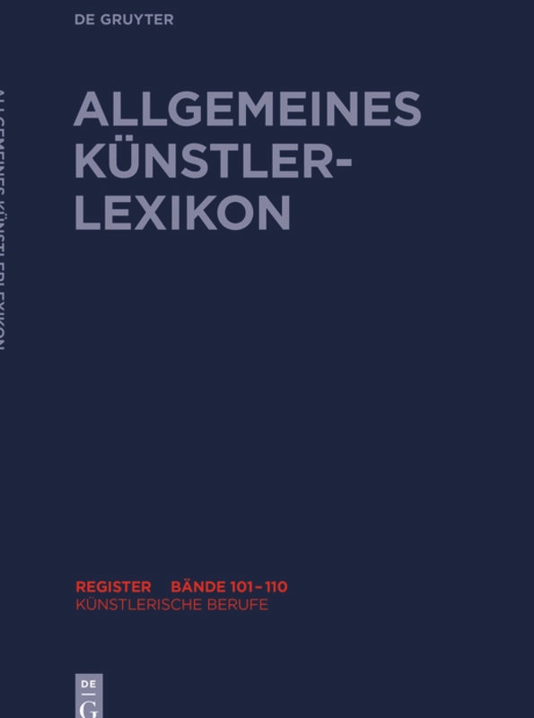 Front cover_Künstlerische Berufe