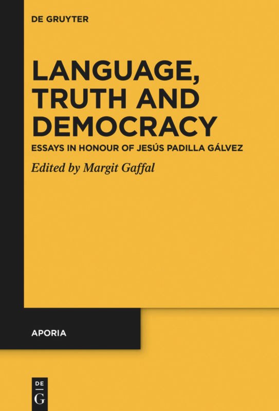 Front cover_Language, Truth and Democracy