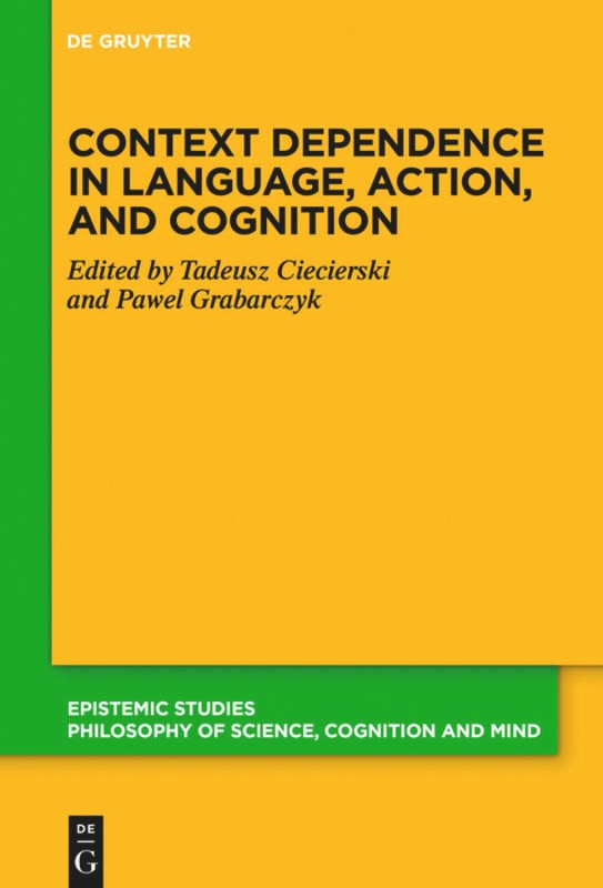 Front cover_Context Dependence in Language, Action, and Cognition