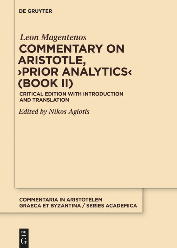 Couverture_Commentary on Aristotle, ›Prior Analytics‹ (Book II)