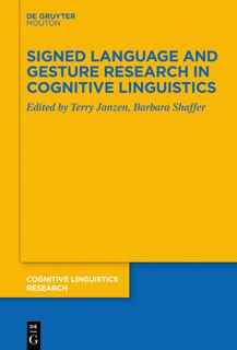 Couverture_Signed Language and Gesture Research in Cognitive Linguistics